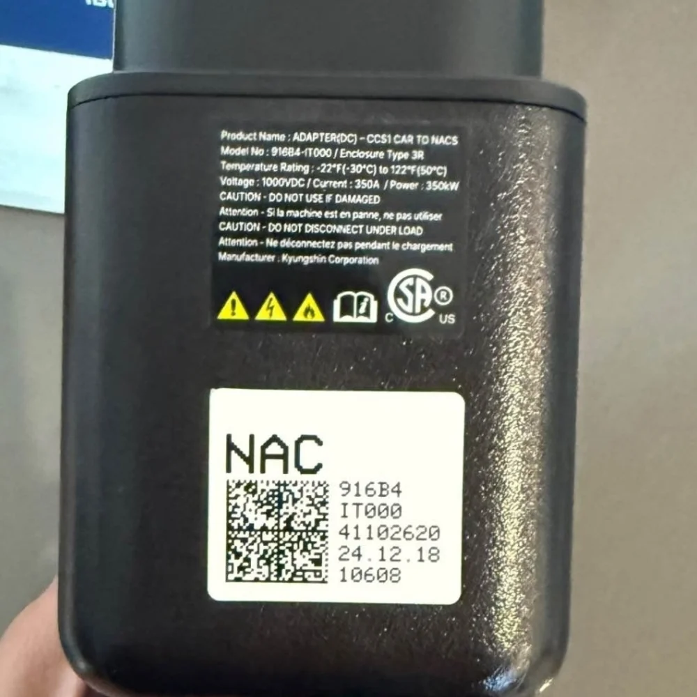 Supercharger to CCS1 Adapter - Black